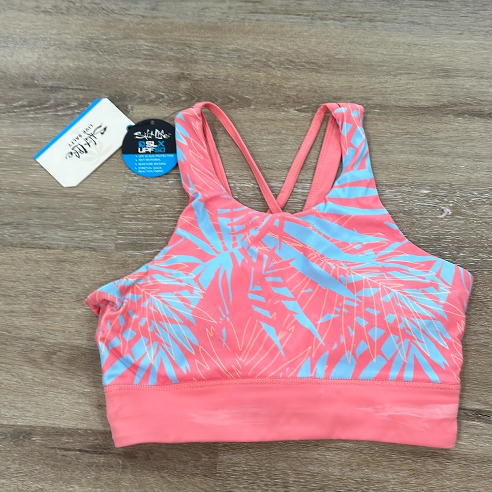 NWT salt life performance SLX UPF 50 sports bra. Moisture wicking
